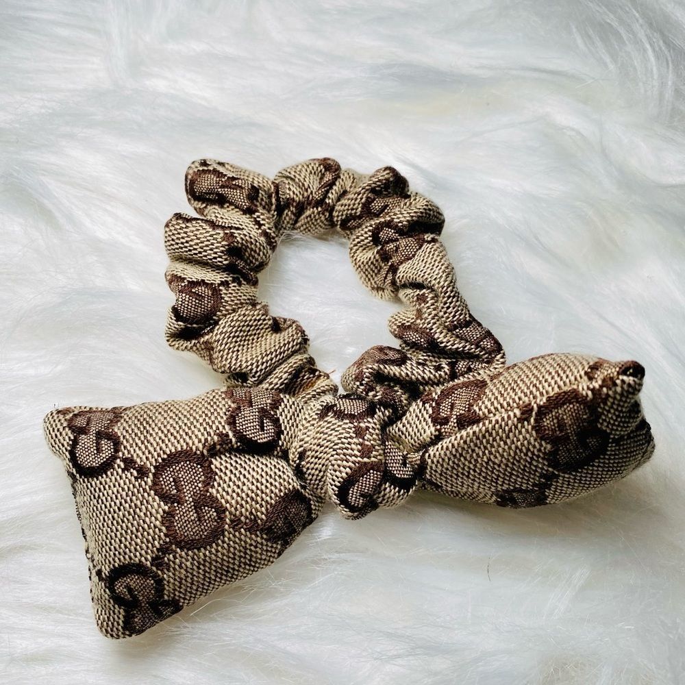 Fashion Bow Hair Scrunchie GG